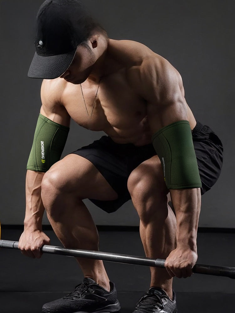 Protezioni per gomiti da uomo per il fitness, supporto articolare