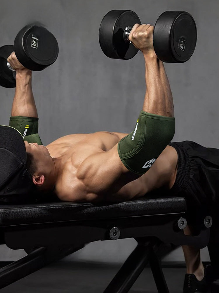 Protezioni per gomiti da uomo per il fitness, supporto articolare