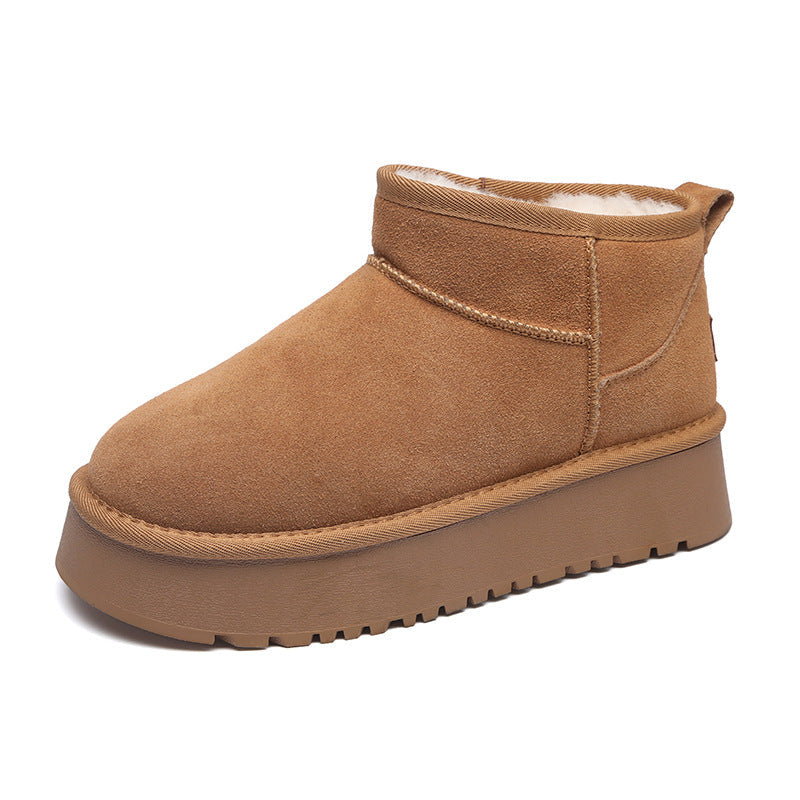 Stivali Invernali in Vera Pelle Scamosciata – Fodera in Lana e Suola Antiscivolo - originaledrip 36.00