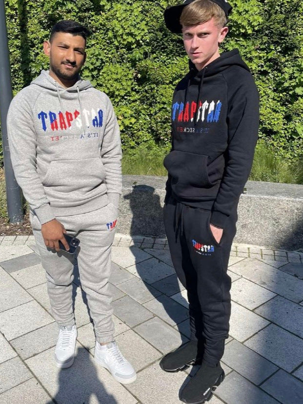 Set Felpa e Pantaloni Unisex con Ricamo – Cotone Spesso Foderato in Pile per l’Inverno - originaledrip 36.00