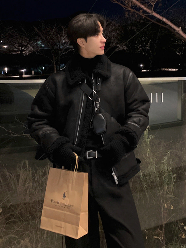 Cappotto invernale da uomo con collo alto
