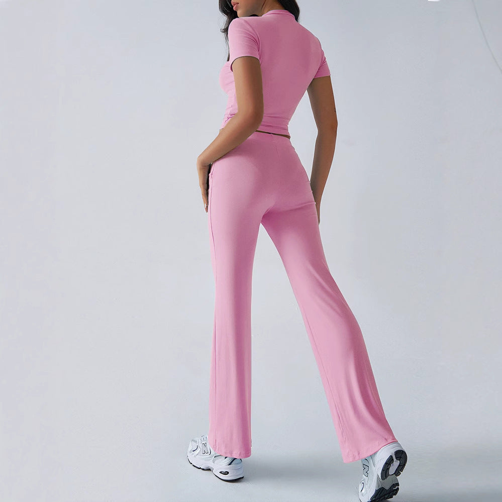 Completo da donna casual con pantaloni a maniche corte