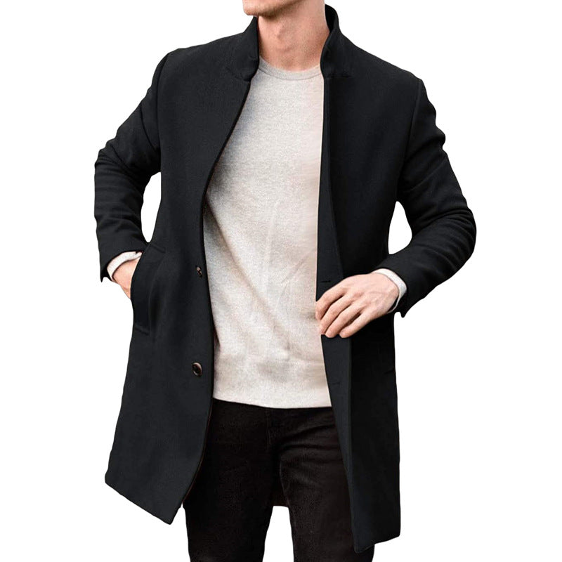 Cappotto Invernale da Uomo in Lana, Elegante e Caldo, Stile Classico Moderno - originaledrip 32.00