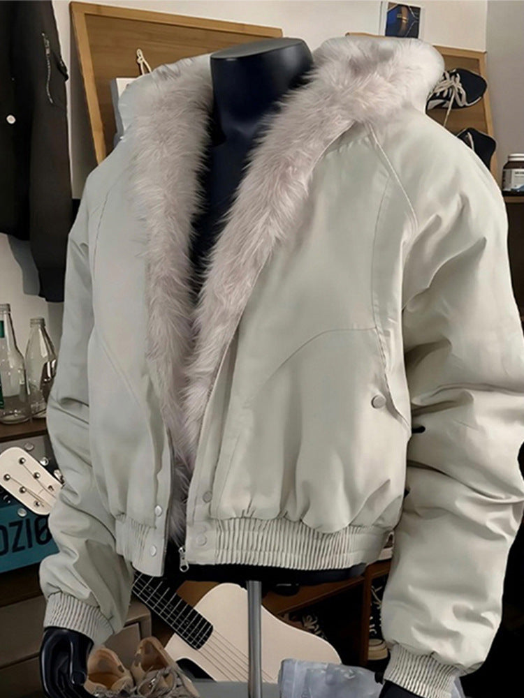 Cleanfit Zuo Shan Diao Giacca Invernale Uomo in Cotone Imbottito, Cappuccio con Collo in Pelliccia, Piumino Corto Caldo e Spesso Stile Americano - originaledrip 39.00