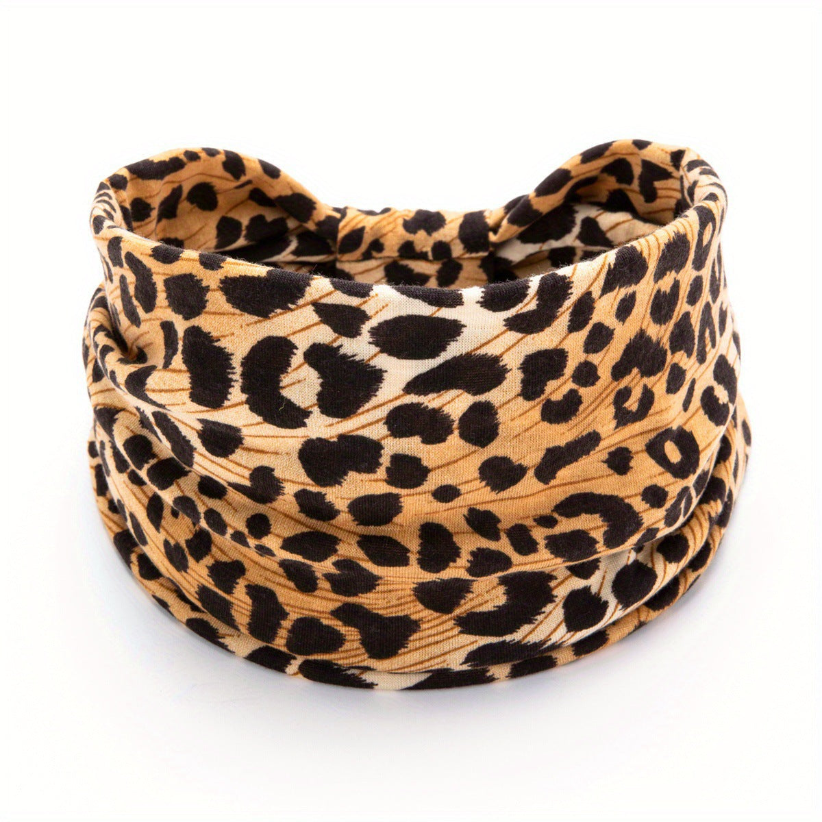 Leopard Print Elastic Sports Headband