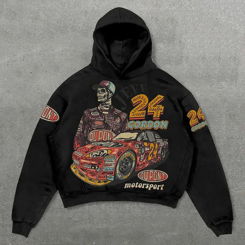 Street Fashion Brand Skull Pullover Sweat - originaledrip 36.00