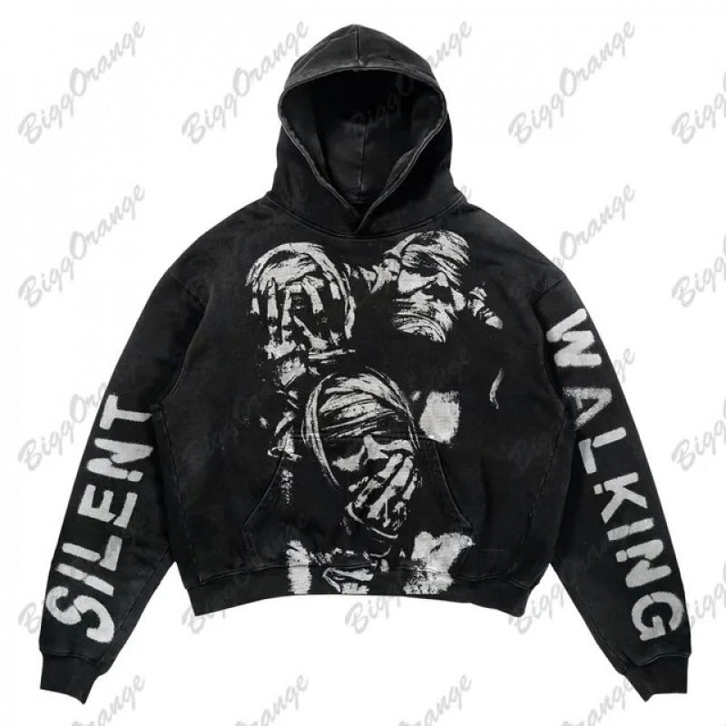 Street Fashion Brand Skull Pullover Sweat - originaledrip 36.00