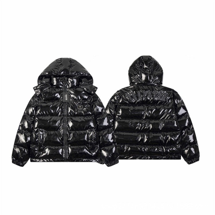 giacca in similpelle con design staccabile