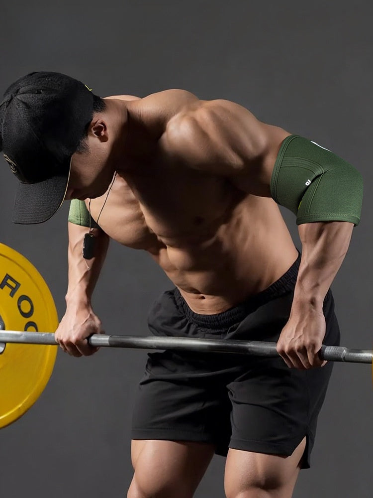 Protezioni per gomiti da uomo per il fitness, supporto articolare