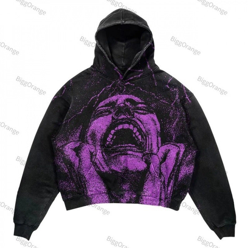 Street Fashion Brand Skull Pullover Sweat - originaledrip 36.00