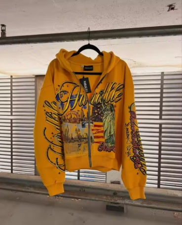 Felpa Streetwear con Stampa 3D e Cappuccio – Ispirazione Harajuku e Fit originaledrip