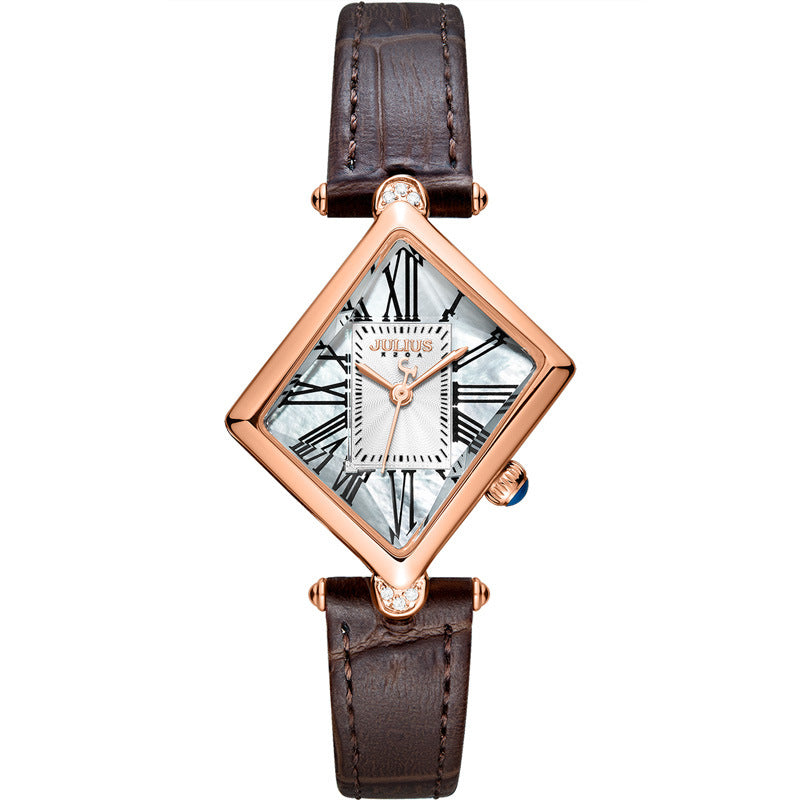 Orologio Vintage Milano Drip Originale Lux – Quadrante Quadrato, Cinturino in Pelle, Stile Senza Tempo - originaledrip