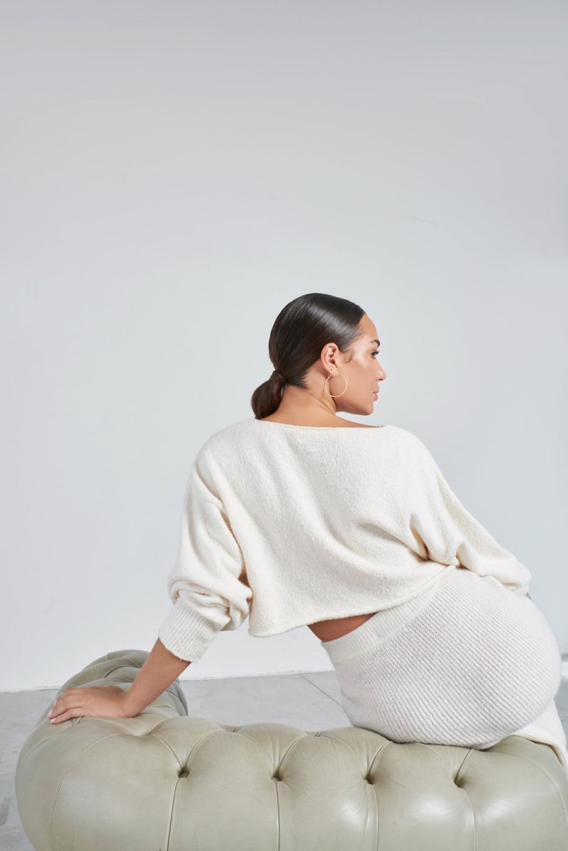 Maglione Crop con Scollo a Barca - Bio Gaga-0