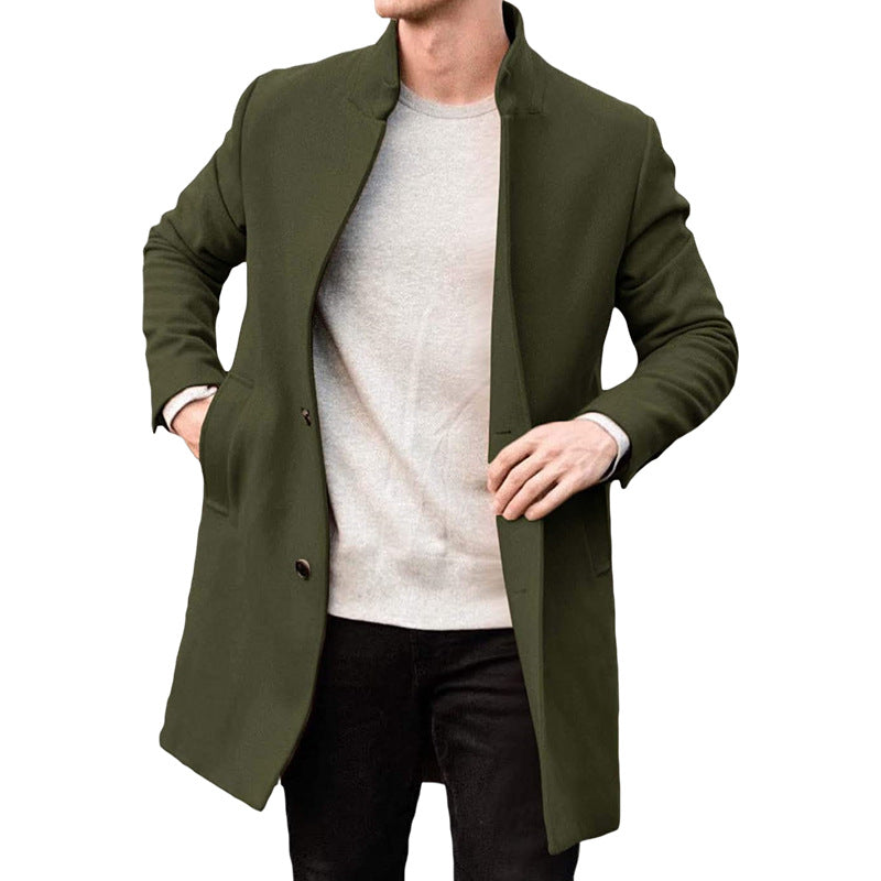 Cappotto Invernale da Uomo in Lana, Elegante e Caldo, Stile Classico Moderno - originaledrip 32.00