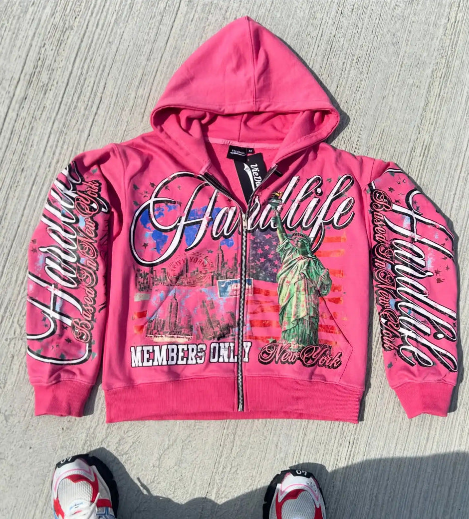 Felpa Streetwear con Stampa 3D e Cappuccio – Ispirazione Harajuku e Fit originaledrip