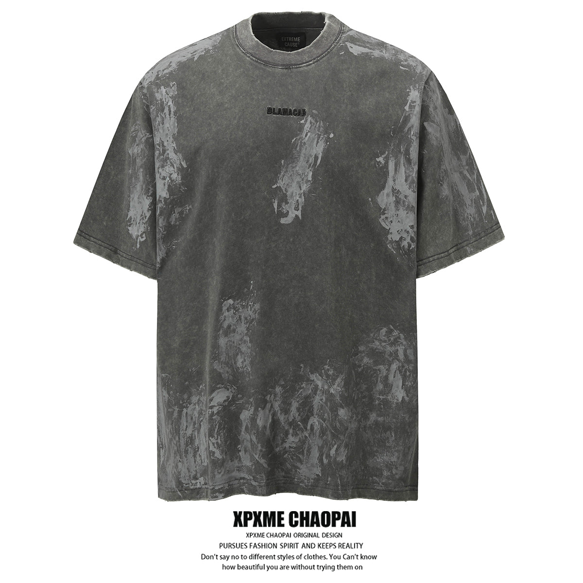 Vintage Hand-Painted Cotton T-Shirt for Men and Women - originaledrip 50.00