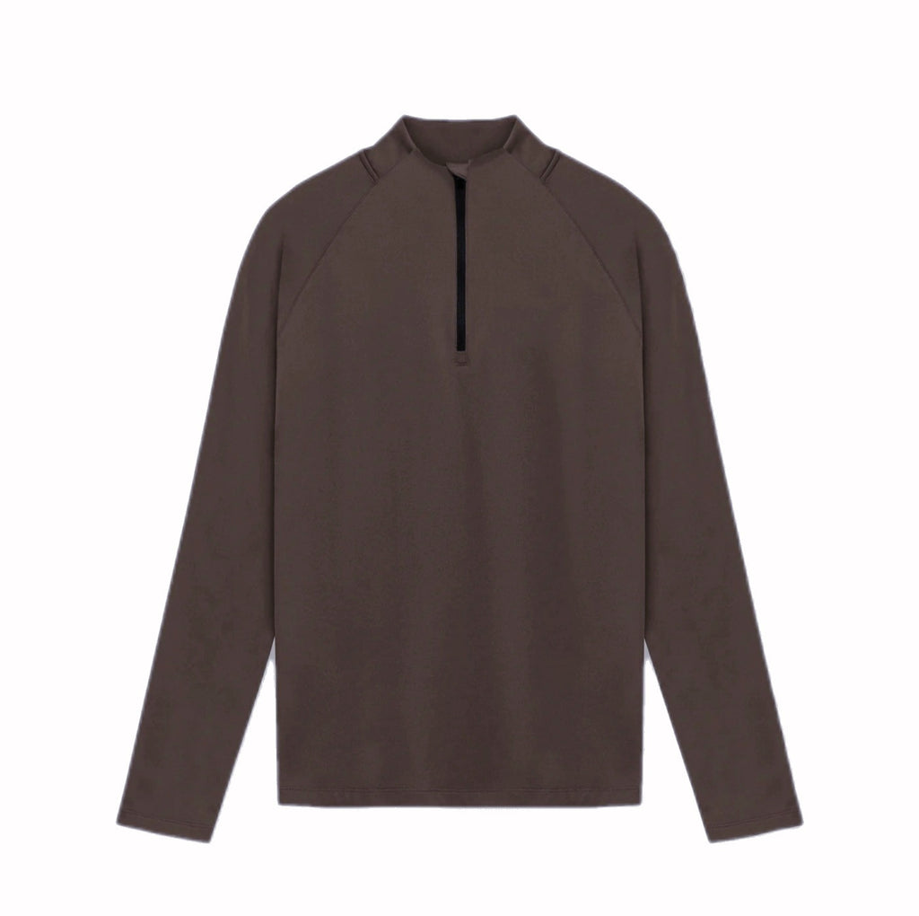 Felpa Sportiva Mezza Zip Uomo | Velluto Caldo e Morbido