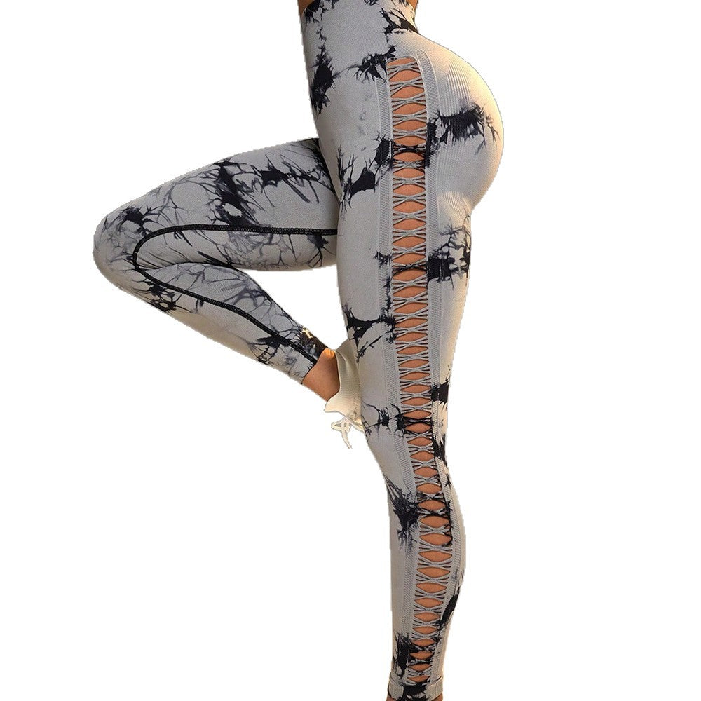 High Waist Yoga Leggings with Leggings da yoga a vita alta con effetto push-up per i glutei.
Lifting Design