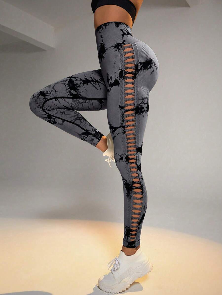 High Waist Yoga Leggings with Leggings da yoga a vita alta con effetto push-up per i glutei.
Lifting Design