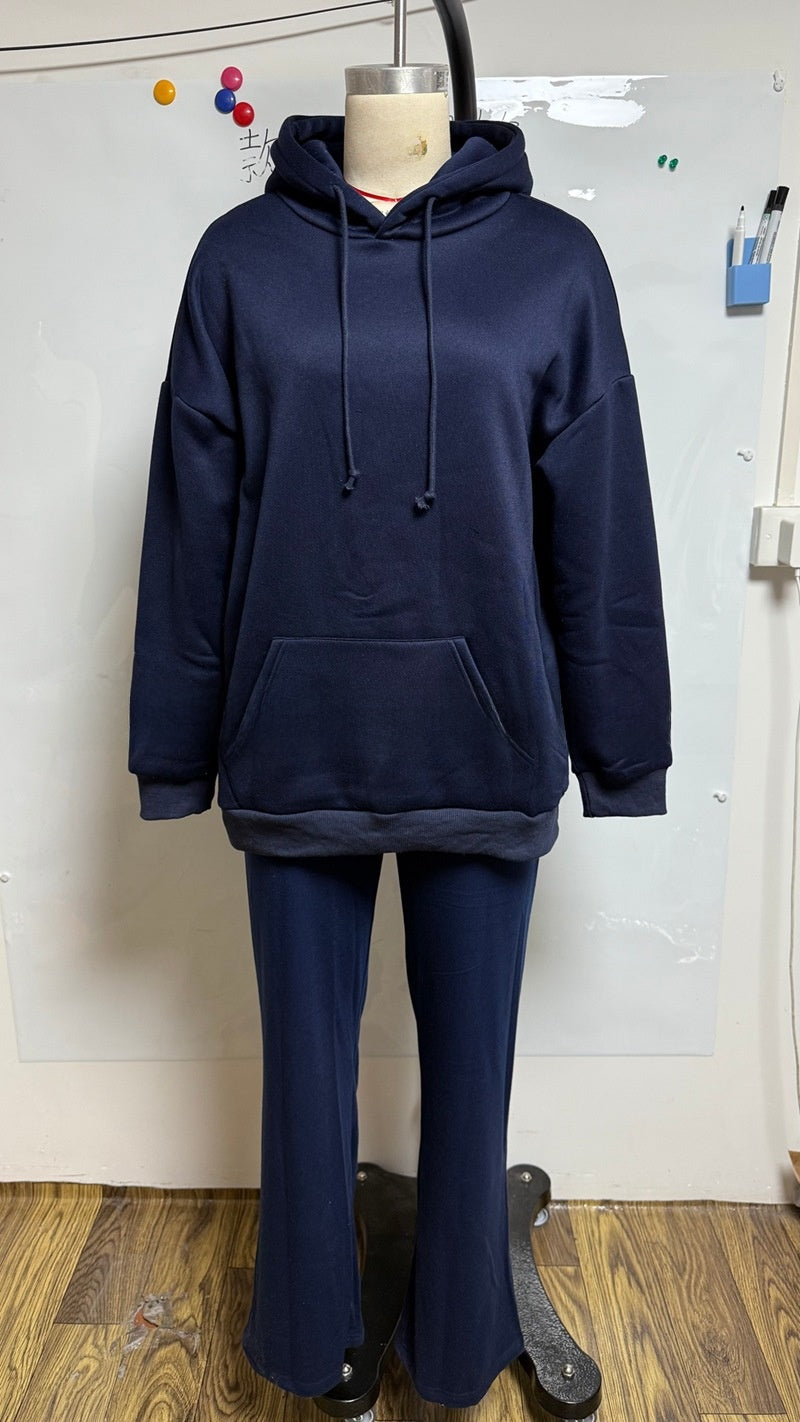 Felpa con cappuccio e pantaloni casual con paillettes e ali in stile dolce e piccante