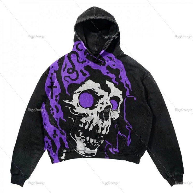 Street Fashion Brand Skull Pullover Sweat - originaledrip 36.00