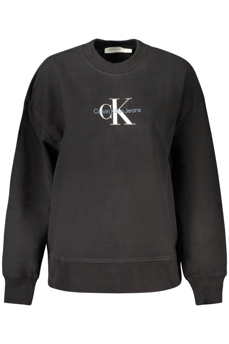 CALVIN KLEIN SWEATSHIRT WITHOUT ZIP WOMEN BLACK