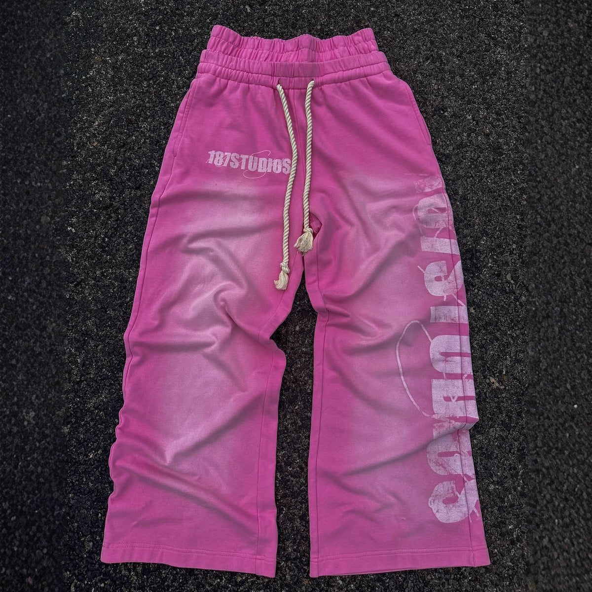 Stretch-Rope Sweat Pants
