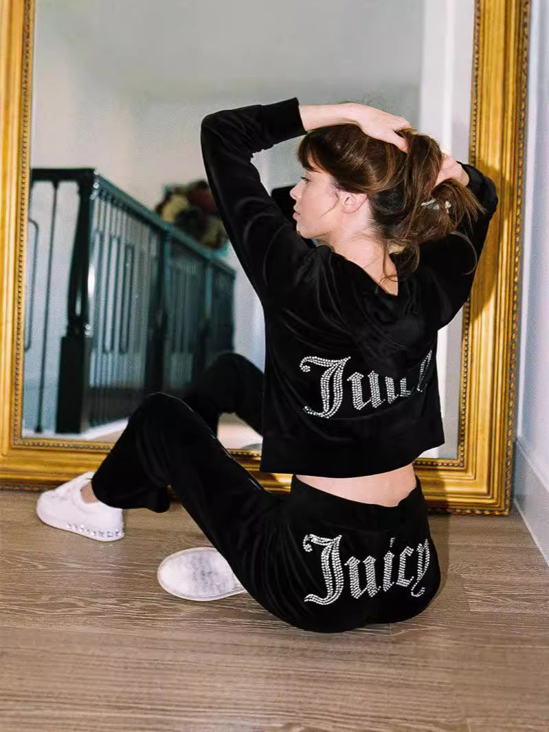 Completo in Velluto con Strass – Eleganza Casual per Look Urbani - originaledrip 38.00