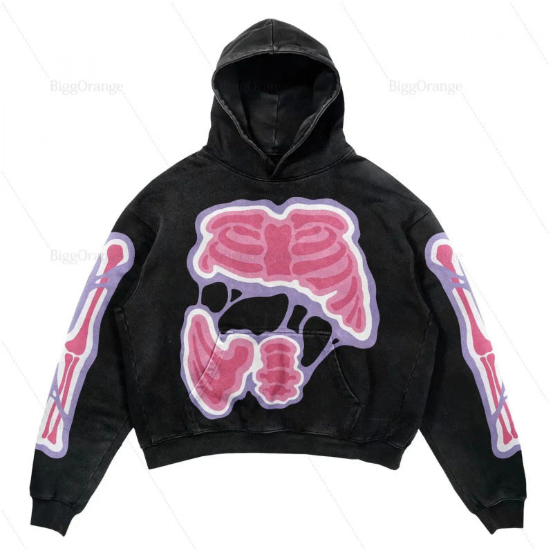 Street Fashion Brand Skull Pullover Sweat - originaledrip 36.00