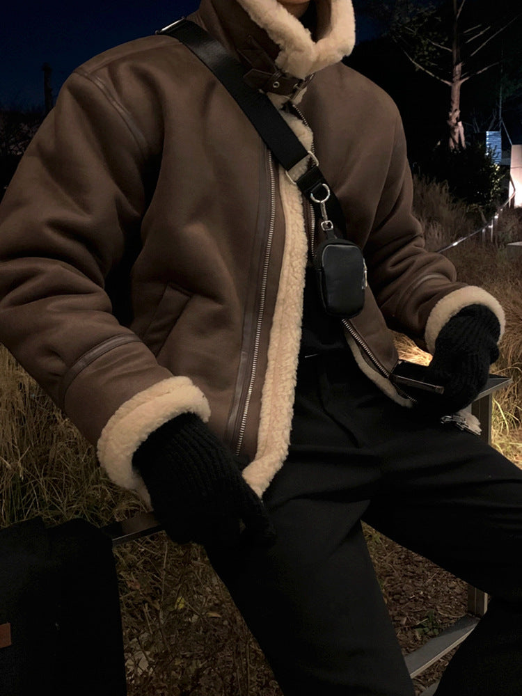 Cappotto invernale da uomo con collo alto